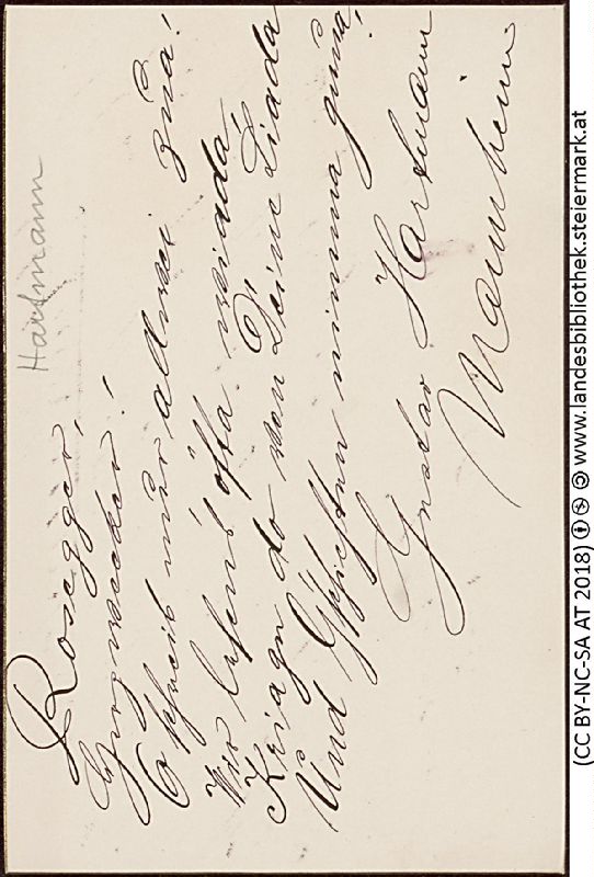 Bucheinband von 'Briefe an Peter Rosegger, Band PR_ - B295.2-B12'