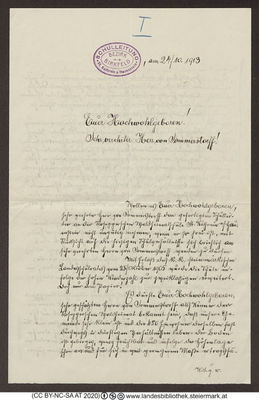 Bucheinband von 'Brief an Otto Sommerstorff, Band PR_ - B612.12-B24'
