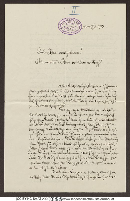 Bucheinband von 'Brief an Otto Sommerstorff, Band PR_ - B612.13-B24'