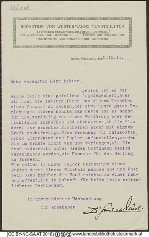 Bucheinband von 'Brief an Peter Rosegger'