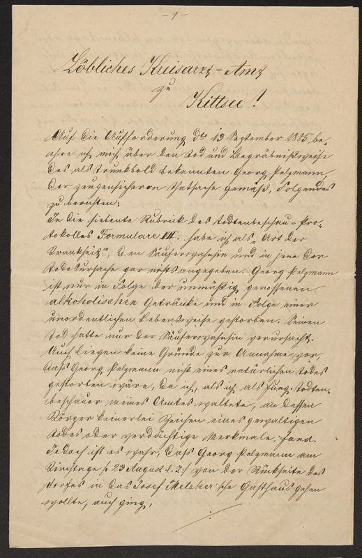 Bucheinband von 'Brief an das Kreisarzt-Amt, Band PR_ - B532-B21 - Mersich, Stefan'