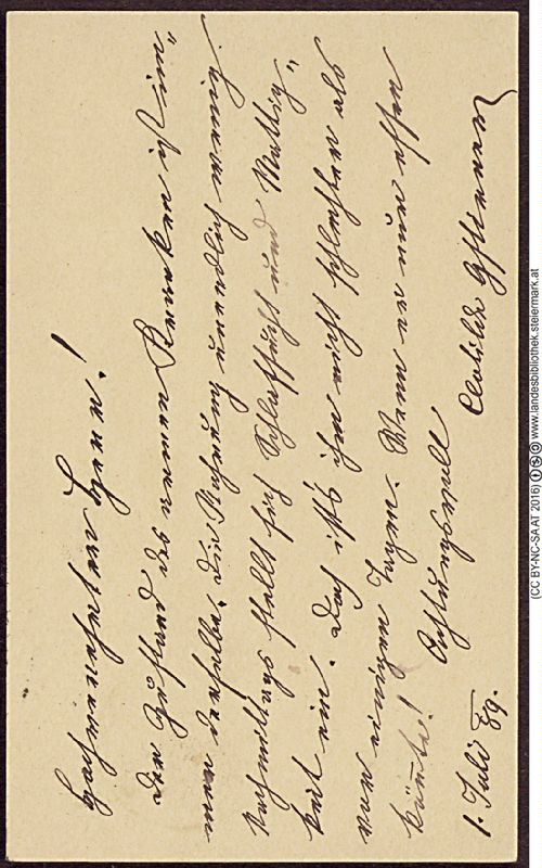 Bucheinband von 'Briefe an Peter Rosegger, Band PR_ - B1020.28-B11'